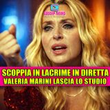 Lacrime in diretta: Valeria Marini scoppia e abbandona lo studio