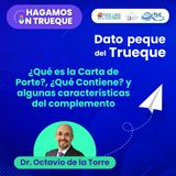 E21 Dato peque del trueque; ¿Qué es la Carta de Porte?, ¿Qué contiene?, características del complemento.