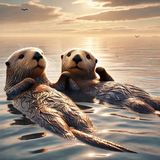 Ever seen sea otters floating hand-in-hand and wondered if they're just being cute?