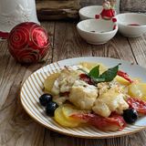 Baccalà con patate al forno con baccalà surgelato