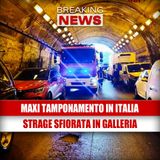 Strage sfiorata in galleria: 80 mezzi distrutti sull'A20. AUTOSTRADA FANTASMA
