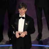 Cillian Murphy wins the Best Actor award at the Oscars