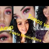 maquillaje en tonos vino con la paleta de #monicallaca 👍😉👌