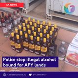 Police seize illegal alcohol destined for APY Lands