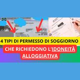 4 tipi di permesso di soggiorno che richiedono il certificato di idoneità alloggiativa