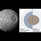 Could there be an underground ocean on Saturn's moon Mimas?