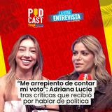 “Me arrepiento de contar mi voto”- Adriana Lucía tras críticas que recibió por hablar de política