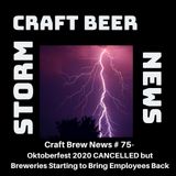 Craft Brew News #75 – Oktoberfest 2020 CANCELLED But Breweries Starting to Bring Employees Back