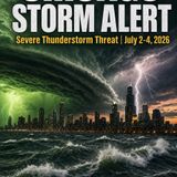Chicago Storm Alert: Severe Thunderstorm Threat — July 2-4, 2026