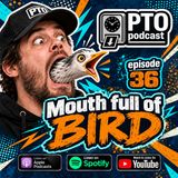Mouth full of bird
