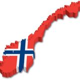 Norge i rødt hvitt og blått