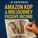 Amazon KDP Passive Income: How to Sell AI-Generated Coloring Books with MidJourney Designs $15/Book Side Hustle