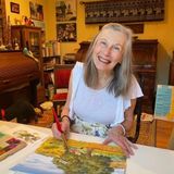 Sharon Hinckley beloved Watercolor Painter and Yoga Instructor joins me On the Edge - SD 480p
