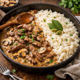 Beef Stroganoff & Jasmine Rice