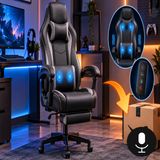 Sedia gaming Yaheetech massaggiante in offerta su Amazon