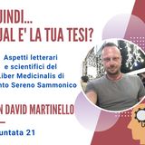 PUNTATA 21, David Martinello, Professore di Lettere, Liceo L. Da Vinci, Padova