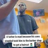 Bruh Mad As Hell,  Stepfather Took His Son To The Barbershop