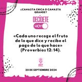 ¿Canasta chica o canasta grande? | Devocional de Jóvenes | 20 de septiembre 2024