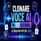 Clonare voce AI in 10 secondi, le migliori app del 2026