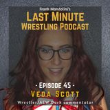 Ep. 45: Veda Scott (indie wrestler/AEW Dark commentator) on her work in AEW, women’s wrestling and how to market yourself in wrestling