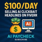 Earn $100/Day Selling AI Clickbait Headlines on Fiverr: The Automated Side Hustle Guide