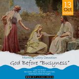 MGD: God Before "Busyness"