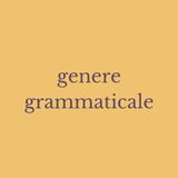 Peculiar Grammar - Genere grammaticale