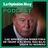 Se desploma la aprobación migratoria de Trump.