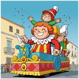 Carnevale e la frutta in maschera