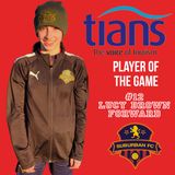 TIANS Player of the Game - Lucy Brown