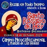 ❤ SANTO ROSARIO DE HOY, VIERNES 18 DE OCTUBRE 2024🌹MISTERIOS DOLOROSOS. Rosario a la Virgen María.🌹