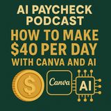 Unlock Daily Earnings - How to Make $40 per day with Canva and AI