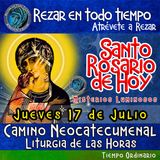 SANTO ROSARIO DE HOY. JUEVES 17 JULIO DEL 2025 MISTERIOS LUMINOSOS.  Rosario a la Virgen María. 🌹 