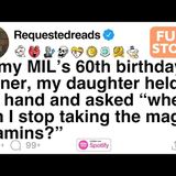 At my MIL_s 60th birthday dinner_ my daughter held my hand [FULL STORY]