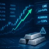 🚨 FLASH UPDATE: LME Aluminum oggi a $2.603.70/ton!