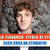 Paolo Ciavarro è laureato? Ecco il titolo di studio!
