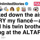I walked down the aisle to marry my afiance_ only to find his twin waiting at the altar.l