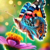 Why do butterflies prefer to dine standing up?