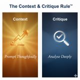 The Context and Critique Rule for AI and Cognition