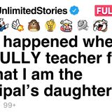 What happened when the BULLY teacher found out that I am the principal_s daughter