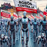 Robôs fazem protesto contra uso descontrolado da IA na Polônia