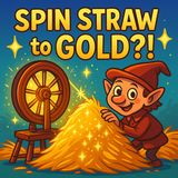Imagine being locked in a room, surrounded by straw, and told: “Spin this into gold… or else!”