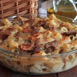 Pasta ai funghi gratinata