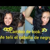 Mi cambio de look a cabello Negro 👍☺️😁#pelonegro #cambiolook