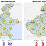 Previsioni 29 agosto-2 settembre: domenica bel tempo, lunedì una nuova perturbazione