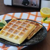 Waffle al limone senza burro