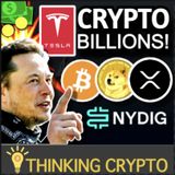 HUGE CRYPTO NEWS - NYDIG $1 Billion Bitcoin - Elon Musk Tesla Doge - CoinMarketCap Hack - SEC Ripple XRP