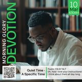 MGD: Quiet Time - A Specific Time