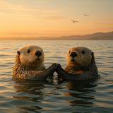 Você já viu aquelas fotos fofíssimas de lontras-marinhas dormindo de mãos dadas e pensou: "Que amor!"?