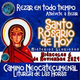 SANTO ROSARIO DE HOY, MIERCOLES 6 DE NOVIEMBRE DEL 2024 🌹 MISTERIOS GLORIOSOS. Rosario a la Virgen María.🌹